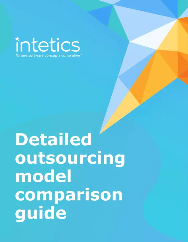 Detailed outsourcing model comparison guide White Papers and eBooks, 37 Detailed outsourcing model comparison guide White Papers and eBooks, 37 - intetics.com