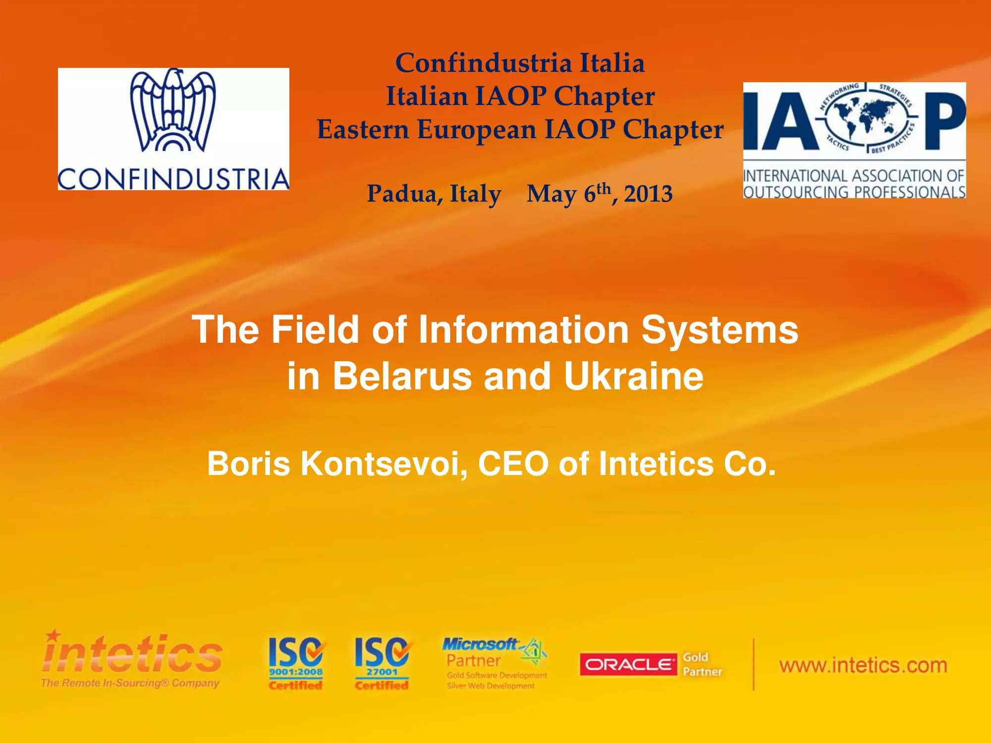 The Field of Information Systems in Belarus and Ukraine White Papers and eBooks, 47 The Field of Information Systems in Belarus and Ukraine White Papers and eBooks, 47 - intetics.com