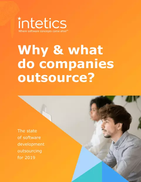 Why and What Do Companies Outsource? The State of Software Development Outsourcing for 2019 White Papers and eBooks, 39 Why and What Do Companies Outsource? The State of Software Development Outsourcing for 2019 White Papers and eBooks, 39 - intetics.com